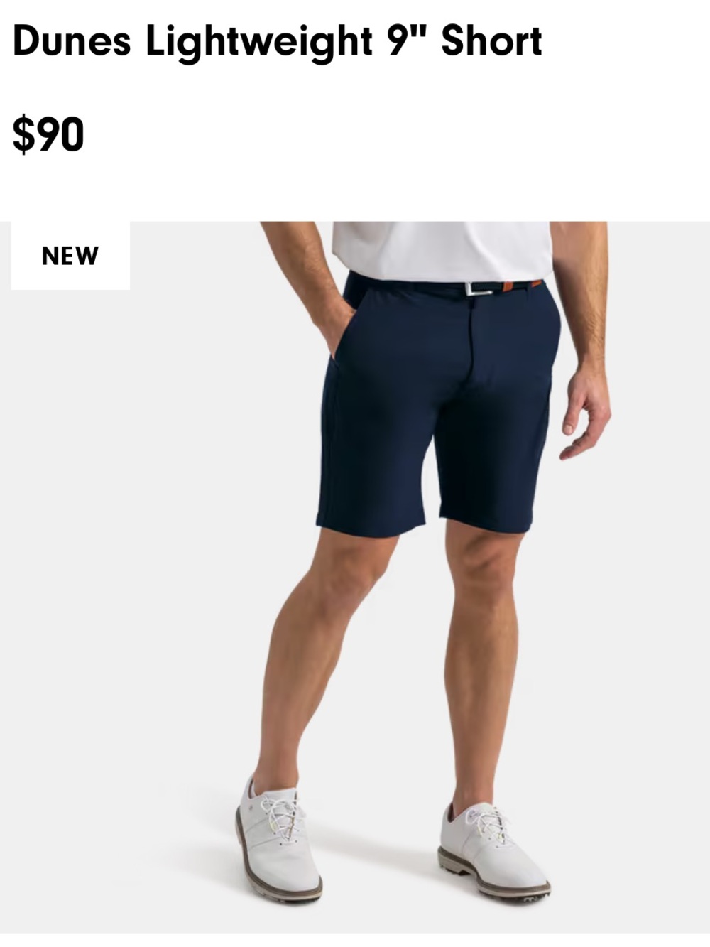 FootJoy Navy Dunes Golf Shorts